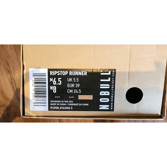 PREOWNED IN BOX - NOBULL Women Size 8 Men 6.5 Wild Aspire Knit Runners GREY/TAN - Picture 5 of 5